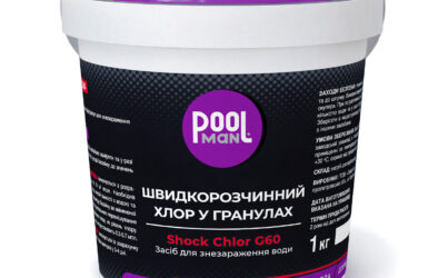 Засіб для знезараження води Poolman Shock Chlor G60, 1кг